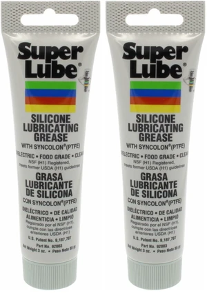 92003 Silicone Lubricating Grease with PTFE, 3 oz Tube, Translucent White (Pack of 2) 92003 Silicone Lubricating Grease with PTFE, 3 oz Tube, Translucent White (Pack of 2)
