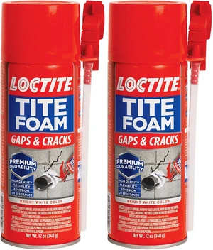 Polyurethane Foam Sealant for Gaps & Cracks | Expanding Foam | 12 fl oz Can | Pack of 2 | Red Polyurethane Foam Sealant for Gaps & Cracks | Expanding Foam | 12 fl oz Can | Pack of 2 | Red