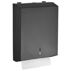 Paper Towel Dispenser Wall Mount - Multifold Trifold Paper Towel Dispensers, Large Capacity Stainless Steel Tissue Holder, Suitable for Bathrooms and Public Places Black Paper Towel Dispenser Wall Mount - Multifold Trifold Paper Towel Dispensers, Large Capacity Stainless Steel Tissue Holder, Suitable for Bathrooms and Public Places Black