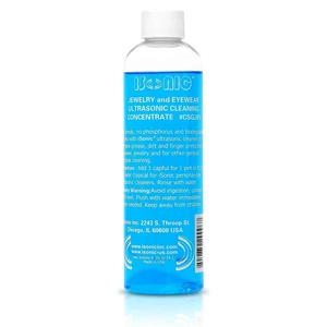 Ultrasonic Jewelry & Eyeglass Cleaner Solution Concentrate - Professional Cleaning Liquid for Ultrasonic Machine - Clean Gold, Silver, Diamond, Watch, Glasses, Eye Wear, 8-oz Ultrasonic Jewelry & Eyeglass Cleaner Solution Concentrate - Professional Cleaning Liquid for Ultrasonic Machine - Clean Gold, Silver, Diamond, Watch, Glasses, Eye Wear, 8-oz