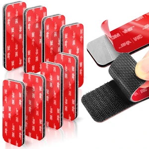 8 Sets Heavy-Duty Adhesive Hook and Loop Strips, 1.2" × 3.2" High-Bond Reusable Fastener Strips, Heat-Resistant & Waterproof for Indoor & Outdoor Mounting on Wall, Glass, Tile & Metal 8 Sets Heavy-Duty Adhesive Hook and Loop Strips, 1.2" × 3.2" High-Bond Reusable Fastener Strips, Heat-Resistant & Waterproof for Indoor & Outdoor Mounting on Wall, Glass, Tile & Metal