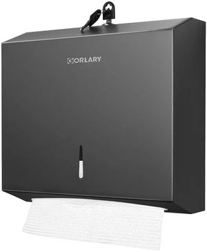 Commercial Paper Towel Dispenser Wall Mount, Matte Black C-Fold Multifold Trifold Hand Paper Towel Dispenser, Stainless Steel Tissue Holder for Bathroom, Office, Lockable Commercial Paper Towel Dispenser Wall Mount, Matte Black C-Fold Multifold Trifold Hand Paper Towel Dispenser, Stainless Steel Tissue Holder for Bathroom, Office, Lockable