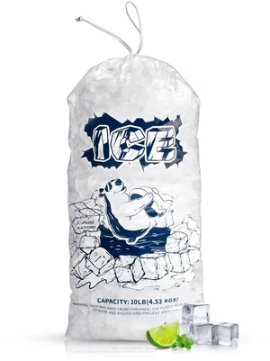 50Pcs 10 lb Drawstring Ice Bags for Ice Storage, Reusable Food-Graded Plastic Ice Bags for Ice Machine, Bags of Ice for Outdoors, Fishing, Picnics to Transfer Ice 50Pcs 10 lb Drawstring Ice Bags for Ice Storage, Reusable Food-Graded Plastic Ice Bags for Ice Machine, Bags of Ice for Outdoors, Fishing, Picnics to Transfer Ice