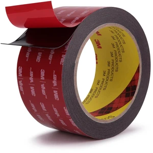 3M Double Sided Tape, Heavy Duty, 2 x 18Ft, 5925, Black Very High Bonding, Permanent, Waterproof Foam Mounting Tape for Automotive, Home, Office, Deco, Indoor, Outdoor Mountings 3M Double Sided Tape, Heavy Duty, 2 x 18Ft, 5925, Black Very High Bonding, Permanent, Waterproof Foam Mounting Tape for Automotive, Home, Office, Deco, Indoor, Outdoor Mountings