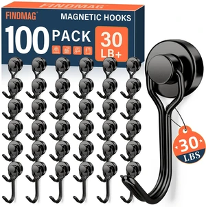 Magnetic Hooks, 30LB+ Magnet Hooks for Hanging, 100 Pack, Black Strong Magnetic Hooks for Cruise Cabins, Classroom, Grill, Locker, Home, Travel and Office, Cruise Essentials 2026 Magnetic Hooks, 30LB+ Magnet Hooks for Hanging, 100 Pack, Black Strong Magnetic Hooks for Cruise Cabins, Classroom, Grill, Locker, Home, Travel and Office, Cruise Essentials 2026