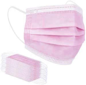 Pink Disposable Face Mask 100 Pcs Pink Face Masks 3 Ply Protection Masks Pink Disposable Face Mask 100 Pcs Pink Face Masks 3 Ply Protection Masks