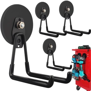 Strong Magnetic Hooks,Large Magnet with Hooks for Heavy Duty Tools,Jig Saw,Hose, 4 Pack Heavy Duty Magnetic Hooks for Hammer Drill,Circular Saw,Garden Tool(3.46inch/Black) Strong Magnetic Hooks,Large Magnet with Hooks for Heavy Duty Tools,Jig Saw,Hose, 4 Pack Heavy Duty Magnetic Hooks for Hammer Drill,Circular Saw,Garden Tool(3.46inch/Black)