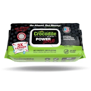 PowerSCRUB Heavy-Duty Hand & Tool Cleaning Wipes, 80 Count Dual-Surface Cloths, Moist, Absorbent, & Disposable - Safe on Skin & Multiple Surfaces PowerSCRUB Heavy-Duty Hand & Tool Cleaning Wipes, 80 Count Dual-Surface Cloths, Moist, Absorbent, & Disposable - Safe on Skin & Multiple Surfaces