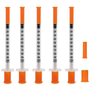 100PCS 1mL/CC 31Ga 5/16in (8mm),Individually Wrapped,Single Use 100PCS 1mL/CC 31Ga 5/16in (8mm),Individually Wrapped,Single Use