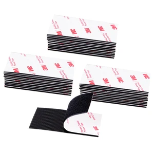 Hook and Loop Tape 2in x 4in x 30 Pairs, Heavy Duty Adhesion Strip Slef Adhesive Interlocking Tape, Adhesive Mounting Strips, Reclosable Sticky Back Interlocking Nylon Picture Hanging Strips Hook and Loop Tape 2in x 4in x 30 Pairs, Heavy Duty Adhesion Strip Slef Adhesive Interlocking Tape, Adhesive Mounting Strips, Reclosable Sticky Back Interlocking Nylon Picture Hanging Strips