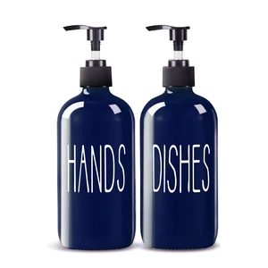Glass Soap Dispenser Set 2 Pack,16 Oz Dish Soap Dispenser for Kitchen Sink,Blue Kitchen Accessories and Kitchen Decor,Blue Decorations and Kitchen Utensils for Kitchen Glass Soap Dispenser Set 2 Pack,16 Oz Dish Soap Dispenser for Kitchen Sink,Blue Kitchen Accessories and Kitchen Decor,Blue Decorations and Kitchen Utensils for Kitchen