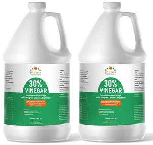 30% Vinegar Concentrated White Vinegar Industrial-Grade (2 Gallon(256 oz) 30% Vinegar Gallon for Garden,Home,and Outdoor Pure | Max Performance 7X Power | with Instructions 30% Vinegar Concentrated White Vinegar Industrial-Grade (2 Gallon(256 oz) 30% Vinegar Gallon for Garden,Home,and Outdoor Pure | Max Performance 7X Power | with Instructions