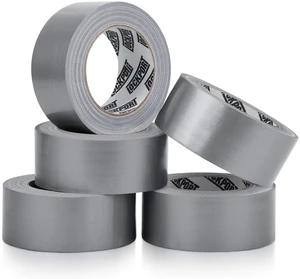 5 Pack Duct Tape Heavy Duty Waterproof, Strong Adhesive Silver Duct Tape Bulk for Indoor Outdoor Repairs, Tear by Hand - 30 Yards x 2 Inch 5 Pack Duct Tape Heavy Duty Waterproof, Strong Adhesive Silver Duct Tape Bulk for Indoor Outdoor Repairs, Tear by Hand - 30 Yards x 2 Inch