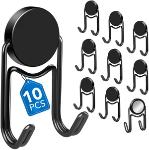 Magnetic Hooks for Cruise Cabins Essentials 2026 Door Magnets 50LBS 10 Pack Ship Walls Must Haves Classroom Strong Heavy Duty Metal Locker Decor magnet Decorations Fridge Organization Black Magnetic Hooks for Cruise Cabins Essentials 2026 Door Magnets 50LBS 10 Pack Ship Walls Must Haves Classroom Strong Heavy Duty Metal Locker Decor magnet Decorations Fridge Organization Black