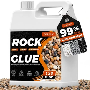 Oyevila Gravel Glue for Landscaping, 1 Gallon Rock Binder, Dries Clear Water-Permeable Gravel Glue Helps Stabilize Loose Rock While Allowing Rain and Irrigation to Pass into the Soil Oyevila Gravel Glue for Landscaping, 1 Gallon Rock Binder, Dries Clear Water-Permeable Gravel Glue Helps Stabilize Loose Rock While Allowing Rain and Irrigation to Pass into the Soil