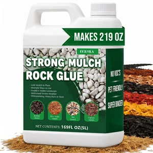 Oyevila Rock Glue for Landscaping, 1.32 Gallon Mulch Binder, Dries Clear Dries Clear with No White Crust, Helping Mulch, Pea Gravel and Decorative Stone Keep a Clean, Natural Appearance Oyevila Rock Glue for Landscaping, 1.32 Gallon Mulch Binder, Dries Clear Dries Clear with No White Crust, Helping Mulch, Pea Gravel and Decorative Stone Keep a Clean, Natural Appearance