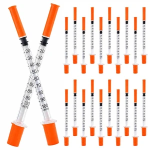120 PACK U-100 1ml 31 G 8mm 5/16" Syringe, Individually Packed 120 PACK U-100 1ml 31 G 8mm 5/16" Syringe, Individually Packed
