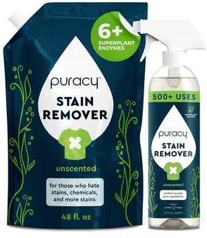 Stain Remover, Travel and Laundry Stain Cleaner for Clothes, Baby Essentials, Kids Stains, Oil and Fabric Spot Cleaner, (Stain Remover Spray and Refill, 64 fl oz) Stain Remover, Travel and Laundry Stain Cleaner for Clothes, Baby Essentials, Kids Stains, Oil and Fabric Spot Cleaner, (Stain Remover Spray and Refill, 64 fl oz)