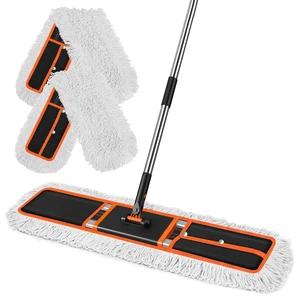 36" Commercial Dust Mop: Janitor Mop for Floors Cleaning high-traffic commercial areas professional cleaning supplies 59" long-handle heavy-duty frame 2 Pcs mop pad 36" Commercial Dust Mop: Janitor Mop for Floors Cleaning high-traffic commercial areas professional cleaning supplies 59" long-handle heavy-duty frame 2 Pcs mop pad
