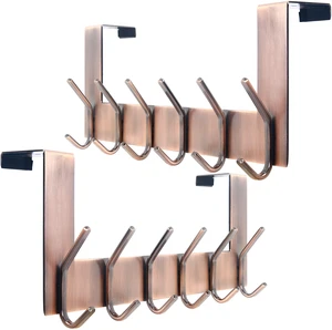 Over The Door Hooks for Hanging,Door Hanger,Over The Door Towel Rack,Over Door Coat Rack for Hanging Clothes,Towels,Antique Copper,2 Packs Over The Door Hooks for Hanging,Door Hanger,Over The Door Towel Rack,Over Door Coat Rack for Hanging Clothes,Towels,Antique Copper,2 Packs