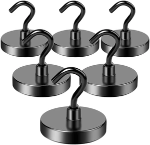 Magnetic Hooks Magnet Hook for Cruise Cabins 170LBS Essentials 6P Classroom Metal Key Holder Hanging Ship Door Decorations Heavy Duty Neodymium Locker Accessories Fridge Refrigerator, Black Magnetic Hooks Magnet Hook for Cruise Cabins 170LBS Essentials 6P Classroom Metal Key Holder Hanging Ship Door Decorations Heavy Duty Neodymium Locker Accessories Fridge Refrigerator, Black