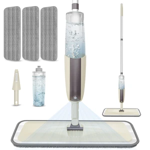Spray Wet Mops for Floor Cleaning: Hardwood Floor Mop Refillable Reusable 3 Washable Pads for Swiffer PowerMop, Commercial Dust Mop Lightweight, for Wood Vinyl Laminate Ceramic Tiles Multi-surface Spray Wet Mops for Floor Cleaning: Hardwood Floor Mop Refillable Reusable 3 Washable Pads for Swiffer PowerMop, Commercial Dust Mop Lightweight, for Wood Vinyl Laminate Ceramic Tiles Multi-surface
