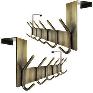 Over The Door Hooks for Clothes:Door Hanger,Over The Door Towel Rack,Door Coat Hanger Door Coat Rack for Hanging Towels,Hats,Behind Back of Bathroom,Bronze,2 Packs Over The Door Hooks for Clothes:Door Hanger,Over The Door Towel Rack,Door Coat Hanger Door Coat Rack for Hanging Towels,Hats,Behind Back of Bathroom,Bronze,2 Packs