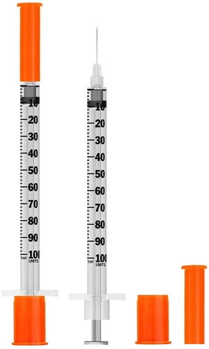 1ml Syringe with Needle,30G 1cc 1/2 Inch 12.7mm Needle and Syringe,Individually Wrapped,Pack of 100 1ml Syringe with Needle,30G 1cc 1/2 Inch 12.7mm Needle and Syringe,Individually Wrapped,Pack of 100
