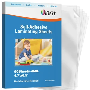 4Mil Self-Adhesive Laminating Sheets, 4.3 x 6.3 Inches 60 Pack for 4x6 Photos, Recipe Cards & Polaroids, Heat-Free, Acid-Free, No Machine Needed, The Keepsake Format 4Mil Self-Adhesive Laminating Sheets, 4.3 x 6.3 Inches 60 Pack for 4x6 Photos, Recipe Cards & Polaroids, Heat-Free, Acid-Free, No Machine Needed, The Keepsake Format