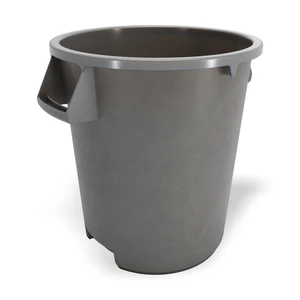 20 Gallon Gray Heavy-Duty Round Plastic Trash Can Heavy-duty, Built-in bag cinches, Great for Kitchens, Dining Areas and Back-of-house Cleanup 20 Gallon Gray Heavy-Duty Round Plastic Trash Can Heavy-duty, Built-in bag cinches, Great for Kitchens, Dining Areas and Back-of-house Cleanup