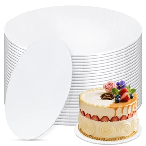 12 PCS Cake Boards 14 Inch Round, 14 Inch Cake Drums, 1/4" Thick Cake Drum, Cake Board Food Grade Cake Base, White Cake Cardboard Circles Bases para Pasteles for Wedding & Party & Pizza Desserts 12 PCS Cake Boards 14 Inch Round, 14 Inch Cake Drums, 1/4" Thick Cake Drum, Cake Board Food Grade Cake Base, White Cake Cardboard Circles Bases para Pasteles for Wedding & Party & Pizza Desserts