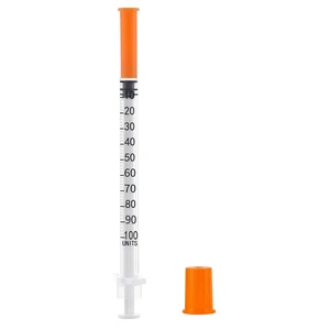 1ml Syringe with 31G 1/4 Inch (6mm), 1cc 31 Gauge Syringes, Pack of 100 Individually Wrapped 1ml Syringe with 31G 1/4 Inch (6mm), 1cc 31 Gauge Syringes, Pack of 100 Individually Wrapped