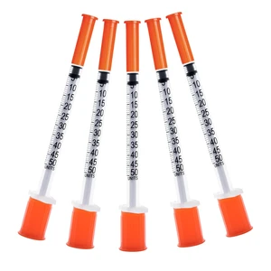 U-100 31G 0.5cc 1/2 Inch (13mm) Syringes, Individually Wrapped Pack of 100 U-100 31G 0.5cc 1/2 Inch (13mm) Syringes, Individually Wrapped Pack of 100