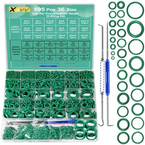 595 Pcs Metric and SAE Air Conditioning O-Ring Kit for Automotive A/C, Compressor and Professional Faucet Plumbing Seal O Rings Repair with O-Ring Picks,Resist Oil and Heat 595 Pcs Metric and SAE Air Conditioning O-Ring Kit for Automotive A/C, Compressor and Professional Faucet Plumbing Seal O Rings Repair with O-Ring Picks,Resist Oil and Heat