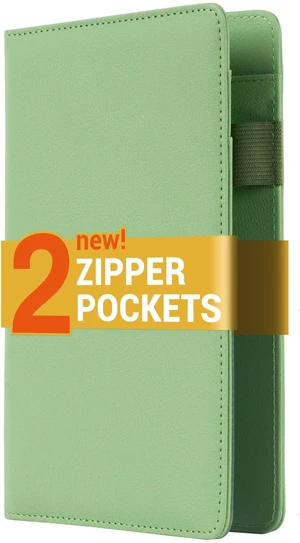 Server Book with 2 Zipper Pockets, Larger Capacity Server Books for Waitres Cute Waiter Book, Smarter Organization Waitress Book, Servers Book Waitress Accessories Fit Server Apron, Grass Green Server Book with 2 Zipper Pockets, Larger Capacity Server Books for Waitres Cute Waiter Book, Smarter Organization Waitress Book, Servers Book Waitress Accessories Fit Server Apron, Grass Green