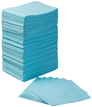 125 Pack Dental Bibs 3-Ply Disposable Dental Bibs 13" x 18" Patient Bib 2-Ply Paper 1-Ply Film, Waterproof, Blue 125 Pack Dental Bibs 3-Ply Disposable Dental Bibs 13" x 18" Patient Bib 2-Ply Paper 1-Ply Film, Waterproof, Blue