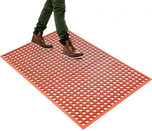 Outdoor Rubber Mat Kitchen Anti-Fatigue Entrance Floor Mats (24"x 36") Commercial Restaurant Bar Floor Mat New Outside Rubber Non Slip Drainage Mat Red Outdoor Rubber Mat Kitchen Anti-Fatigue Entrance Floor Mats (24"x 36") Commercial Restaurant Bar Floor Mat New Outside Rubber Non Slip Drainage Mat Red