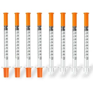 1cc/ml 31G 1/4"(6mm) Syrings Individually Wrapped, Box of 100 1cc/ml 31G 1/4"(6mm) Syrings Individually Wrapped, Box of 100