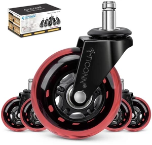 Office Chair Wheels, 3" Caster Wheels for Tile Carpets, Set of 5 650 lbs Weight Capacity, Smooth & Quiet Rolling, Scratch-Free Floor Protection, Universal Fit, Easy Snap-In Installation Office Chair Wheels, 3" Caster Wheels for Tile Carpets, Set of 5 650 lbs Weight Capacity, Smooth & Quiet Rolling, Scratch-Free Floor Protection, Universal Fit, Easy Snap-In Installation