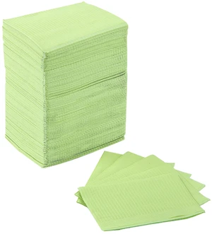 125 Pack Dental Bibs, Disposable Dental Bibs 3-Ply Patient Bib Green 13" x 18", 2-Ply Paper 1-Ply Film, Waterproof, for Dental Clinic Tray Covers 125 Pack Dental Bibs, Disposable Dental Bibs 3-Ply Patient Bib Green 13" x 18", 2-Ply Paper 1-Ply Film, Waterproof, for Dental Clinic Tray Covers