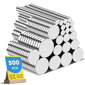 500Pcs Small Magnets, 7 Sizes Refrigerator Magnet Rare Earth Magnets Neodymium Magnet for Crafts, Whiteboard, Kitchen Cabinet 500Pcs Small Magnets, 7 Sizes Refrigerator Magnet Rare Earth Magnets Neodymium Magnet for Crafts, Whiteboard, Kitchen Cabinet
