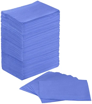 Dental Bibs, Disposable Dental Bibs Dark Blue, 125 Pack Dental Bib 2-Ply Paper 1-Ply Film, Waterproof, Soft & Comfortable, 13" x 18" Wide Coverage Medical Tray Covers Bibs Dental Bibs, Disposable Dental Bibs Dark Blue, 125 Pack Dental Bib 2-Ply Paper 1-Ply Film, Waterproof, Soft & Comfortable, 13" x 18" Wide Coverage Medical Tray Covers Bibs