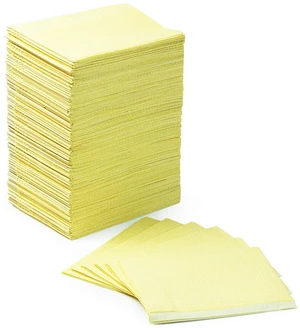Dental Bibs 125pack, Disposable Tattoo Bibs 3-Ply, 13" x 18", Yellow 2-Ply Paper 1-Ply Film, for Medical Tray Covers Dental Bibs 125pack, Disposable Tattoo Bibs 3-Ply, 13" x 18", Yellow 2-Ply Paper 1-Ply Film, for Medical Tray Covers