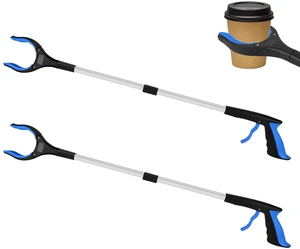 2 Pack 32 Inch Commercial Trash Grabber for Elderly Assist, Heavy Duty Lightweight Reacher with Ergonomic Handle & Non-Slip Grip, Multi-Use Outdoor Home Garden Cleanup Mobility Aid Tool 2 Pack 32 Inch Commercial Trash Grabber for Elderly Assist, Heavy Duty Lightweight Reacher with Ergonomic Handle & Non-Slip Grip, Multi-Use Outdoor Home Garden Cleanup Mobility Aid Tool