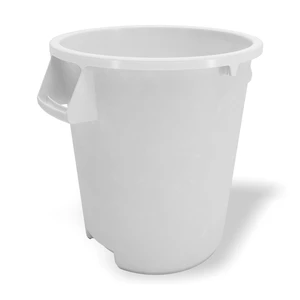 20 Gallon White Heavy-Duty Round Plastic Trash Can Heavy-duty, Built-in bag cinches, Great for Kitchens, Dining Areas and Back-of-house Cleanup 20 Gallon White Heavy-Duty Round Plastic Trash Can Heavy-duty, Built-in bag cinches, Great for Kitchens, Dining Areas and Back-of-house Cleanup