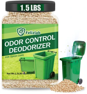 1.5 lbs Outdoor Trash Can Deodorizer, Heavy Duty Garbage Can Odor Eliminator & Moisture Absorber for Outdoor Trash Cans, Recycling Bins & Waste Containers, Long Lasting Odor Control 1.5 lbs Outdoor Trash Can Deodorizer, Heavy Duty Garbage Can Odor Eliminator & Moisture Absorber for Outdoor Trash Cans, Recycling Bins & Waste Containers, Long Lasting Odor Control