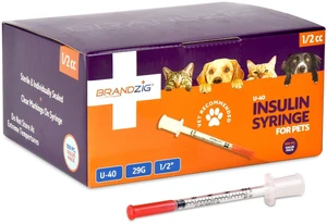 U-40 Pet Insulin Syringes 29G 1/2cc, 1/2" 100-Pack U-40 Pet Insulin Syringes 29G 1/2cc, 1/2" 100-Pack