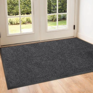 3' x 5' Front Door, Mat Heavy-Duty Commercial Mat for Indoor/Outdoor Entryways, Non Slip Rubber Backing Low Profile for Entrance Home Office, Patio & Garage(Gray) 3' x 5' Front Door, Mat Heavy-Duty Commercial Mat for Indoor/Outdoor Entryways, Non Slip Rubber Backing Low Profile for Entrance Home Office, Patio & Garage(Gray)