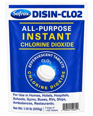 DISIN-CLO2 Multi-Purpose Instant Chlorine Dioxide Tablets Fast-Acting Cleaning & Deodorizing Tablets for Home, Kitchen & Travel Freshness Booster for Surfaces, Water Containers & Everyday Use DISIN-CLO2 Multi-Purpose Instant Chlorine Dioxide Tablets Fast-Acting Cleaning & Deodorizing Tablets for Home, Kitchen & Travel Freshness Booster for Surfaces, Water Containers & Everyday Use
