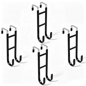 Over-the-Door Hooks, 4 Pack Heavy Duty Door Hanger with Anti-Scratch Rubber for Hanging Coat Towel Bag, Fits 1-3/8" Interior Doors, Suitable for Bathroom LivingRoom Bedroom and Kitchen, Black Over-the-Door Hooks, 4 Pack Heavy Duty Door Hanger with Anti-Scratch Rubber for Hanging Coat Towel Bag, Fits 1-3/8" Interior Doors, Suitable for Bathroom LivingRoom Bedroom and Kitchen, Black